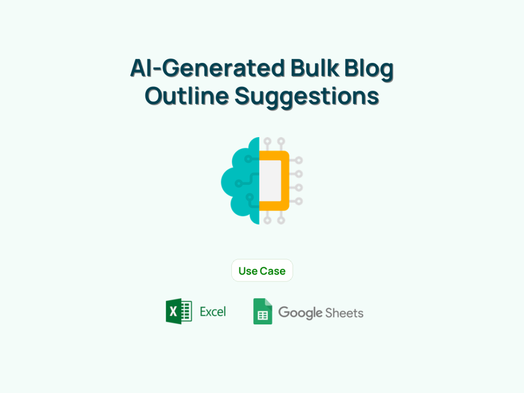 AI-Generated Bulk Blog Outline Suggestions