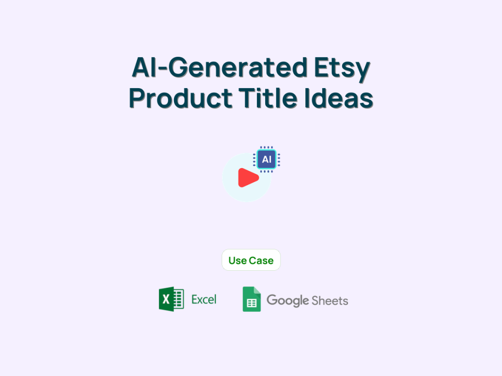 AI-Generated Etsy Product Title Ideas