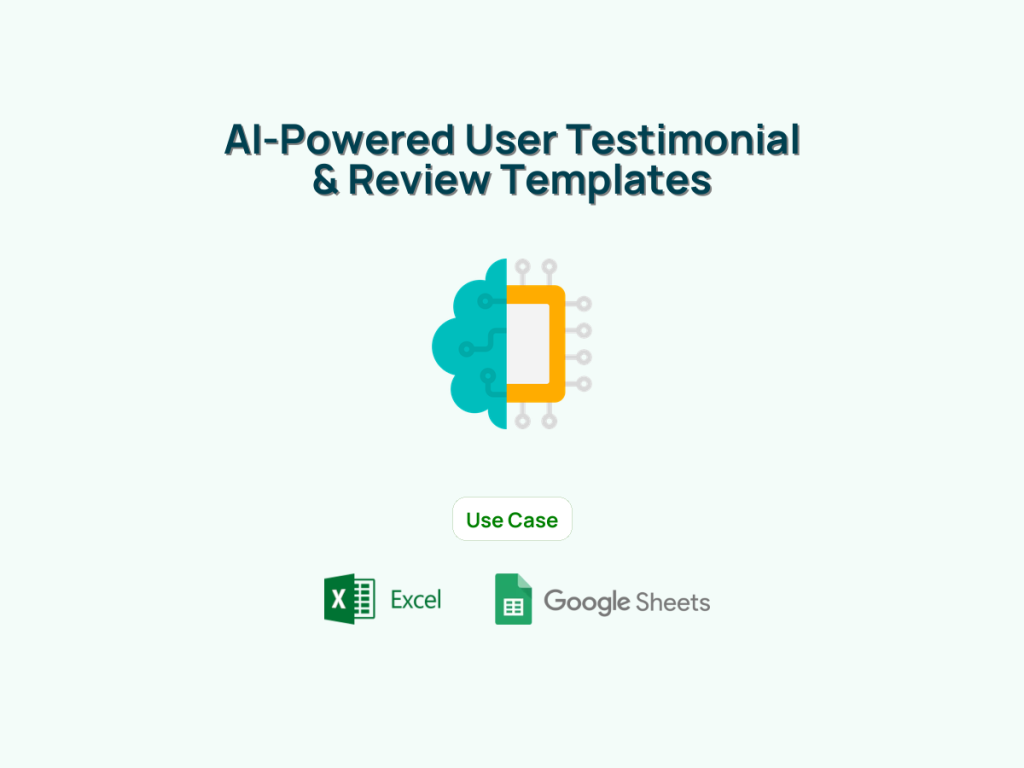 AI-Powered User Testimonial & Review Templates