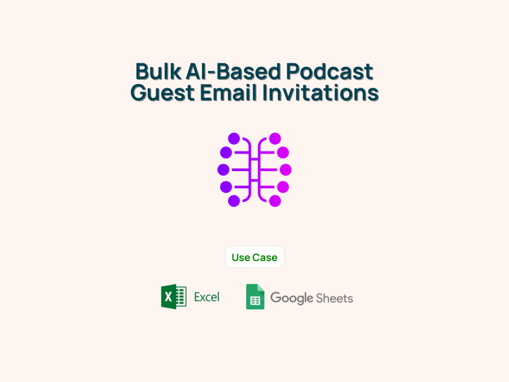 Bulk AI-Based Podcast Guest Email Invitations